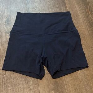Lululemon Women's Navy High-Waisted Shorts